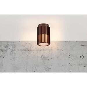 Nordlux Aludra Ceiling Light Brown Metallic Aluminium Outdoor Garden Dimmable Flush Lamp (H) 18.8cm