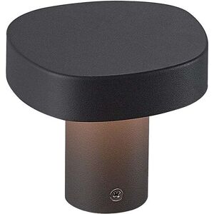 Edit Lighting Edit Onda LED Outdoor Pedestal Light In Dark Grey Finish