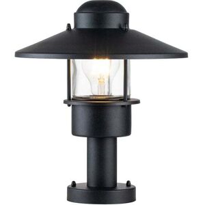 Kichler Klampenborg Single Light Pedestal Light in Black With Clear Glass