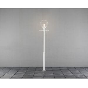 Konstsmide 468-250 Orion Single Light External Lamp Post in White Finish