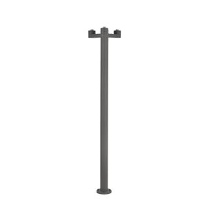 Faro Lighting Structure 3 Light Outdoor Lamp Post Dark Grey - Base Only IP44, E27