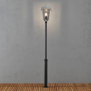 Konstsmide Lighting Benu Outdoor Classic Galvanised Black Taurus Lamp Post, IP23