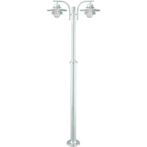 Elstead Lighting Oslo Outdoor 2 Light Lamp Post Galvanized , IP55, E27