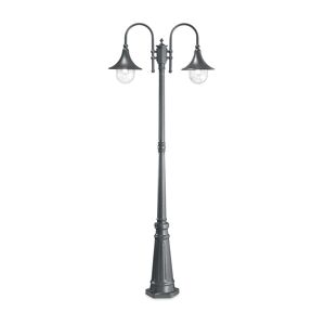 IDEAL LUX LIGHTING Cima Outdoor Lamp Post 2 Lights Anthracite IP43, E27