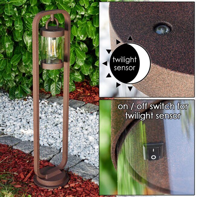 hofstein Outdoor floor lamp Fulham rust-coloured, 1-light source -  - outdoors - Expected delivery time: 6-10 working days