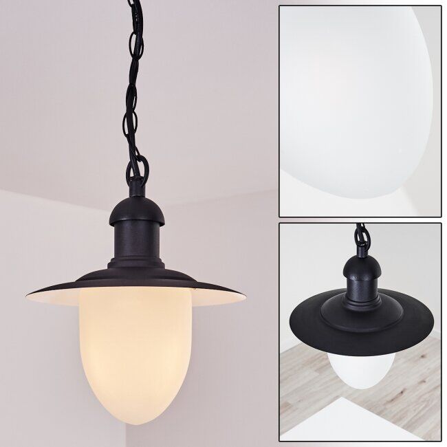 hofstein Surnu outdoor light black, 1-light source - cottage, vintage - outdoors - Expected delivery time: 10-14 working days