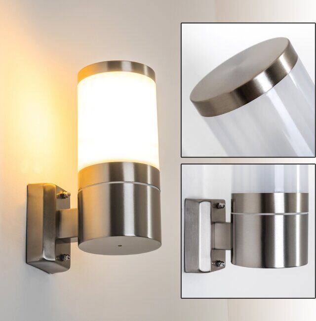 hofstein TOLSONA Outdoor Wall Light stainless steel, 1-light source - modern - outdoors - Expected delivery time: 6-10 working days