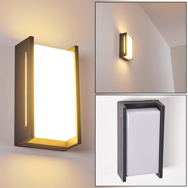 hofstein Torhamn Outdoor Wall Light LED anthracite, 1-light source - modern - outdoors - Expected delivery time: 6-10 working days