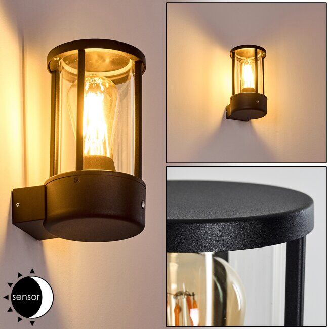 hofstein FREDERIKS Outdoor Wall Light LED black, 1-light source - contemporary - outdoors - Unknown delivery time
