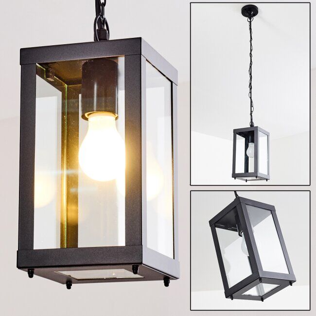 hofstein CAUDRY hanging lamp black, 1-light source - classic - outdoors - Expected delivery time: 6-10 working days