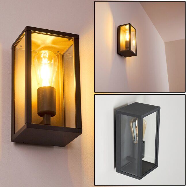 hofstein KIWALIK Outdoor Wall Light black, 1-light source - vintage - outdoors - Expected delivery time: 6-10 working days