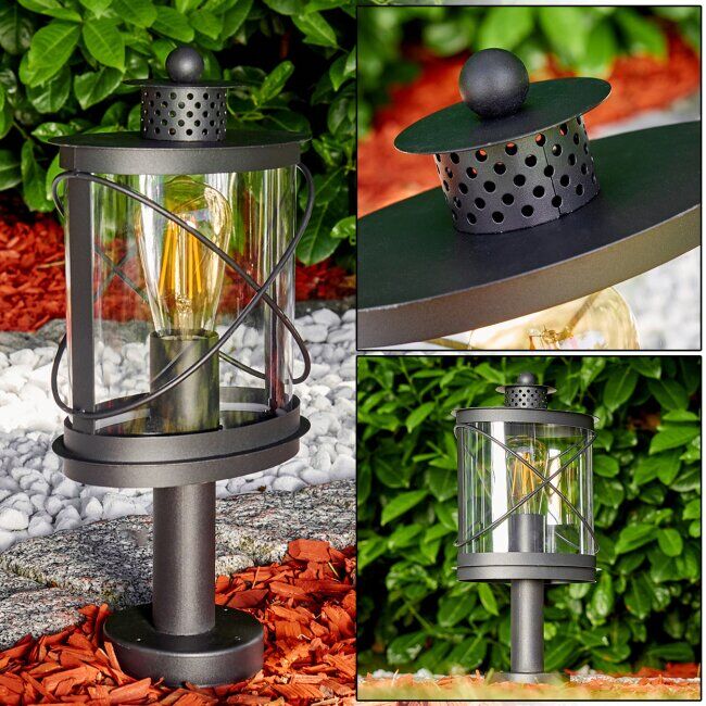 hofstein CHAMESOL pedestal light black, 1-light source - contemporary - outdoors - Expected delivery time: 6-10 working days