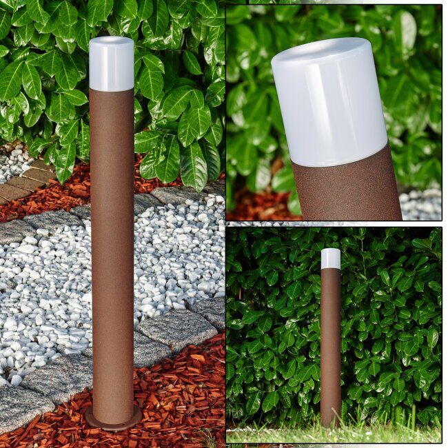 hofstein BUHRKALL path light rust-coloured, 1-light source - modern - outdoors - Expected delivery time: 6-10 working days