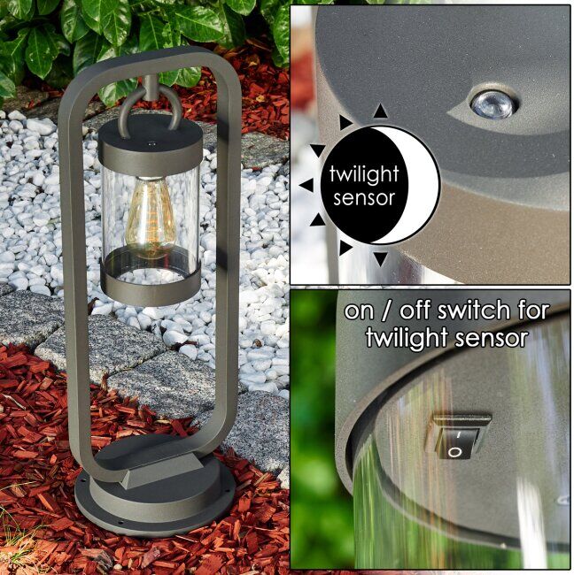 hofstein Path light Fulham anthracite, 1-light source - modern - outdoors - Expected delivery time: 6-10 working days