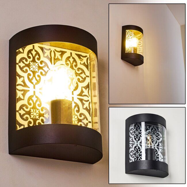 hofstein Outdoor Wall Light Clapham black, 1-light source - modern - outdoors - Expected delivery time: 6-10 working days