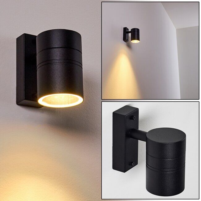hofstein FROSLEV Outdoor Wall Light LED black, 1-light source - Basic, contemporary, modern - outdoors - Expected delivery time: 6-10 working days