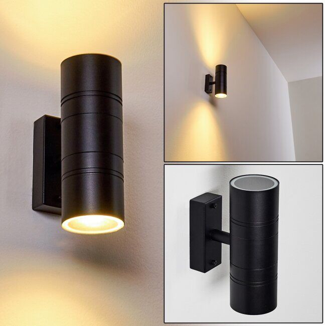 hofstein Outdoor Wall Light Froslev LED black, 2-light sources - Basic, contemporary, modern - outdoors - Expected delivery time: 6-10 working days