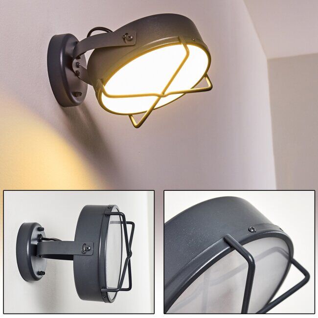 hofstein GOTTER Outdoor Wall Light LED anthracite, 1-light source - modern - outdoors - Expected delivery time: 2-3 weeks
