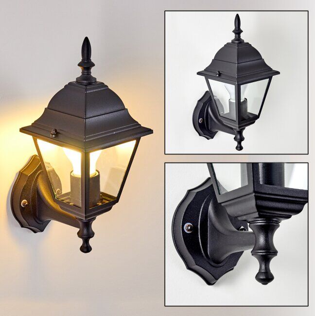 hofstein MURTO outdoor wall light black, 1-light source - classic - outdoors - Expected delivery time: 6-10 working days