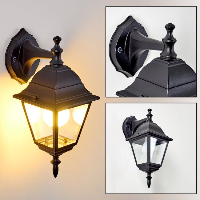 hofstein MURTO outdoor wall light black, 1-light source - classic - outdoors - Expected delivery time: 6-10 working days