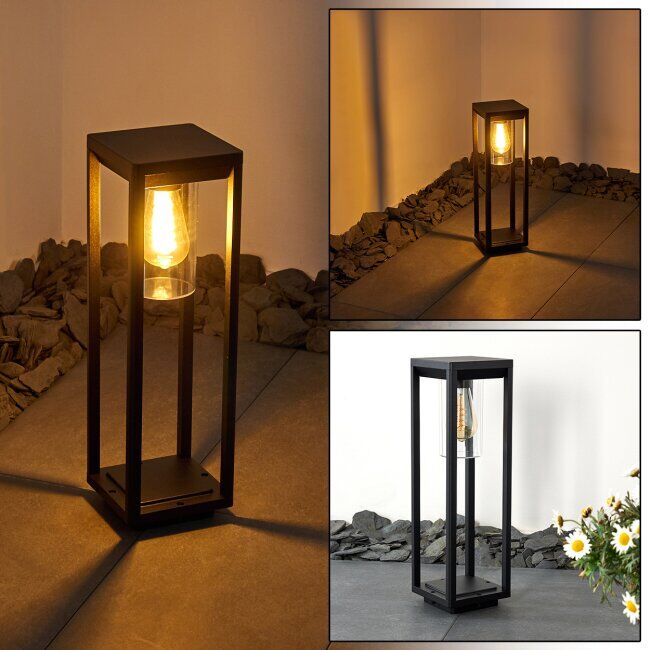 hofstein Baoshan pedestal light black, 1-light source - modern - outdoors - Expected delivery time: 6-10 working days