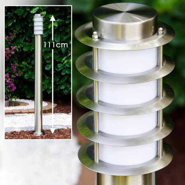 hofstein Tunes path light stainless steel, 1-light source - modern - outdoors - Expected delivery time: 6-10 working days