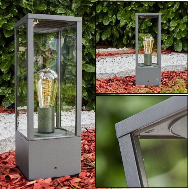 hofstein KIWALIK path light galvanized, 1-light source - vintage - outdoors - Expected delivery time: 6-10 working days