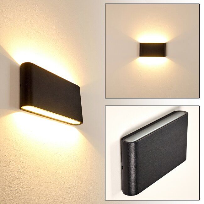 hofstein MARSH Outdoor Wall Light LED black, 2-light sources - modern - outdoors - Expected delivery time: 2-3 weeks