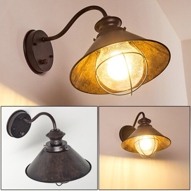 hofstein LOHJA Outdoor Wall Light black, rust-coloured, 1-light source - vintage - outdoors - Unknown delivery time