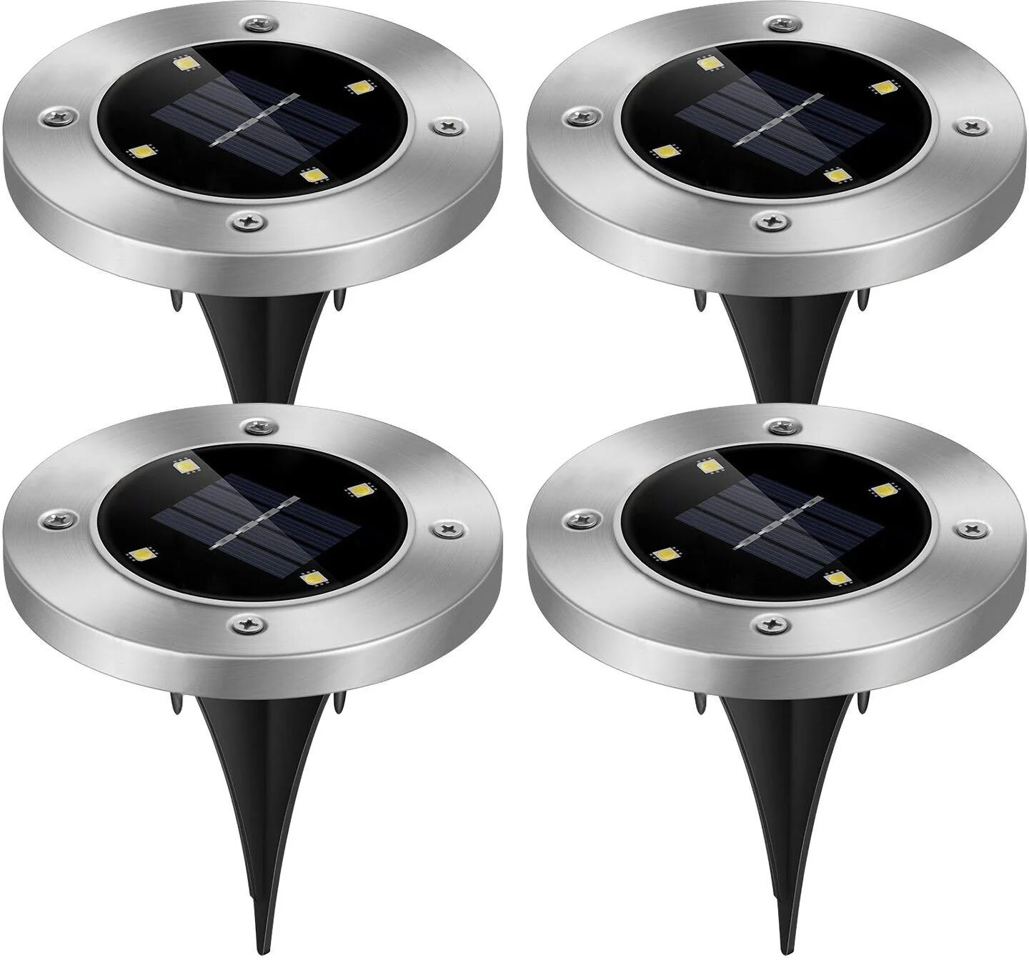 DailySale 4-Pieces: Solar Waterproof Ground Light