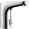 Hansgrohe Focus Elektronik-Waschtischmischer mit Temperaturregulierung Batteriebetrieb - H: 15,5 Ausladung 12,7 cm - chrom