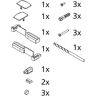 Kermi ZBV2002 Set Montagekleinteile