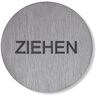 Hewi Symbol Ziehen 711ZXA selbstklebend, d= 52mm, Edelstahl matt