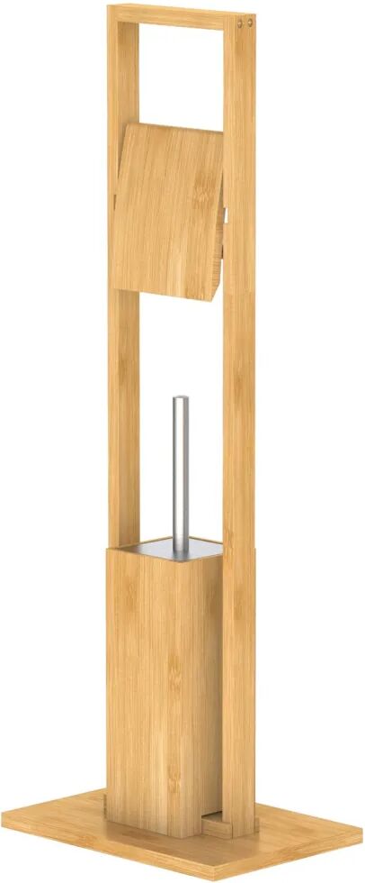 EISL Porte-rouleau de papier de toilette et brosse Bambou 30x21x82 cm