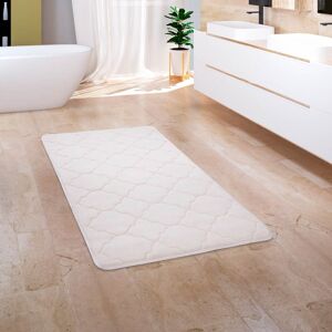 Paco Home Badematte »Corby 251«, Höhe 13 mm, rutschhemmend beschichtet,... creme  rechteckig (50 cm x 80 cm)