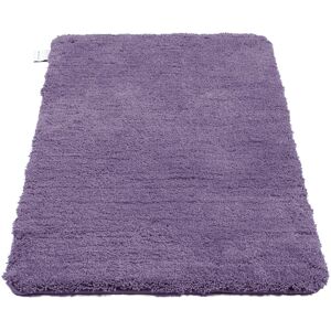 TOM TAILOR HOME Badematte »Cozy Bath UNI«, Höhe 27 mm, rutschhemmend... dunkellila  rechteckig (70 cm x 120 cm)