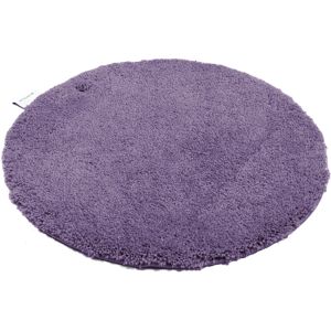 TOM TAILOR HOME Badematte »Cozy Bath UNI«, Höhe 27 mm, rutschhemmend... dunkellila Größe rund (Ø 90 cm)