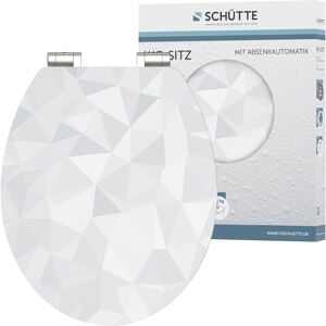 Schütte WC-Sitz »Diamond« weiss/grau Größe