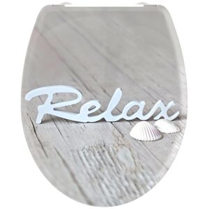 welltime WC-Sitz »Relax«, abnehmbar, Absenkautomatik, bruchsicher, kratzfest,... hellgrau Größe