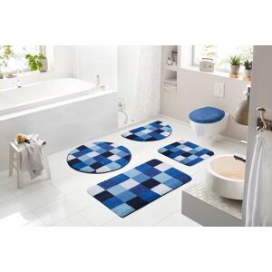 Grund Badematte »Mosaik«, Höhe 20 mm, rutschhemmend beschichtet,... blau Größe rund (Ø 70 cm)