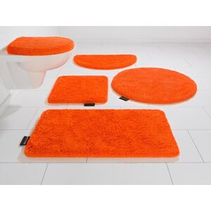 Bruno Banani Badematte »Lana«, Höhe 25 mm, rutschhemmend beschichtet,... orange Größe 3-tlg. Hänge-WC Set