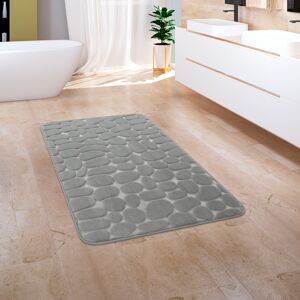 Paco Home Badematte »Corby 256«, Höhe 13 mm, fussbodenheizungsgeeignet,... grau Größe rechteckig (65 cm x 120 cm)