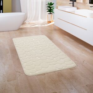 Paco Home Badematte »Corby 256«, Höhe 13 mm, fussbodenheizungsgeeignet,... creme Größe rechteckig (60 cm x 100 cm)