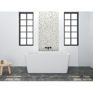 Shower & Design Feistehende Badewanne rechteckig - Acryl - 197 L - 130 x 70 x 55 cm - Weiß - SPICARA