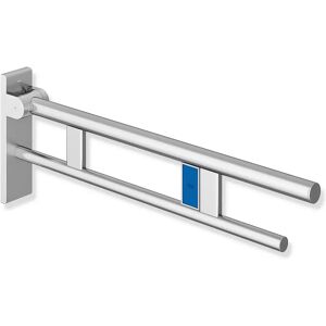 HEWI System 900 Stützklappgriff Duo Design B mit Spülauslösung (Funk), rechts 75 cm