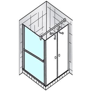 HSK Exklusiv Seitenwand 90 x 200 cm Anschlag links für Pendeltür