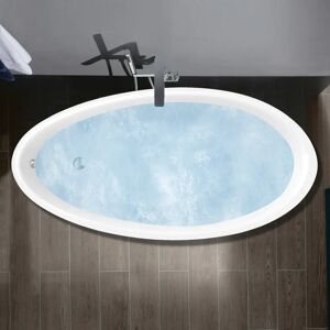 Villeroy & Boch Aveo Badewanne 190 x 95 cm, Special Combi Pool Active, Technik Position 2, mit Trio Ablaufgarnitur