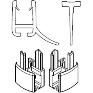 HSK Exklusiv Wasserabweisprofil Set für Runddusche, komplett