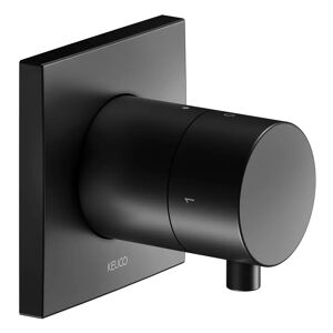 Keuco IXMO Black Selection Unterputz-Umstellventil inkl. Absperrung für 2 Verbraucher mit Comfort Griff, eckig