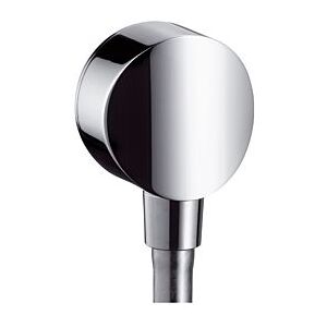 Hansgrohe Fixfit S Schlauchanschluss 26453700 mit Rückflussverhinderer und Kunststoffanschlusswinkel, mattweiß